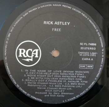 LP Rick Astley: Free 650474