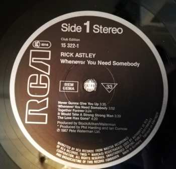 LP Rick Astley: Whenever You Need Somebody 641954