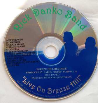 CD Rick Danko Band: "Live On Breeze Hill" 590318