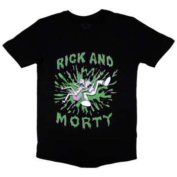 Merch Rick & Morty: Cartoon Network Unisex T-shirt: Rick & Morty - Green Splat (small) S