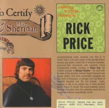 2CD Rick Price: This Is To Certify (The Gemini Anthology) 267979