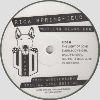 LP Rick Springfield: Working Class Dog (40th Anniversary Special Live Edition) CLR 599184