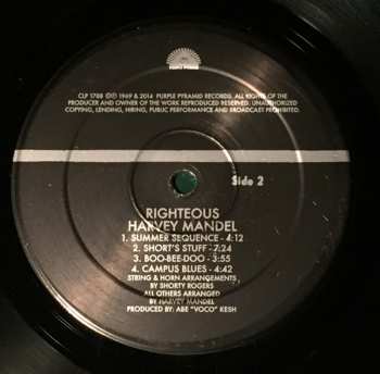 LP Harvey Mandel: Righteous LTD 598805