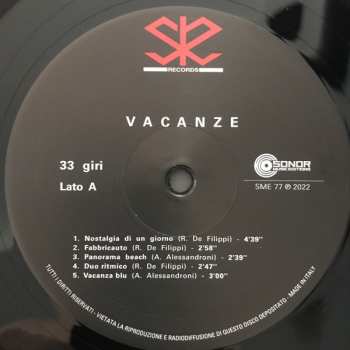 LP Alessandro Alessandroni: Vacanze 325263