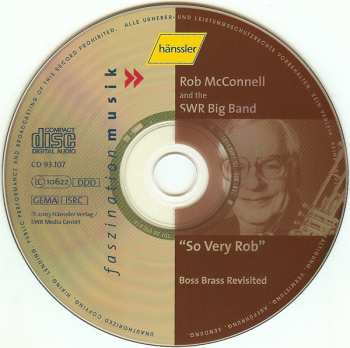 CD Rob McConnell: So Very Rob (Boss Brass Revisited) 617844