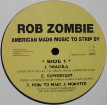 2LP Rob Zombie: American Made Music To Strip By 1977