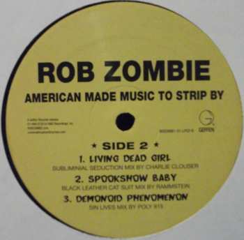 2LP Rob Zombie: American Made Music To Strip By 1977