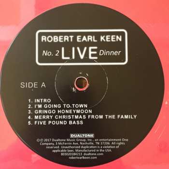 2LP Robert Earl Keen: No. 2 Live Dinner 606423