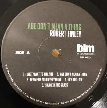 LP Robert Finley: Age Don't Mean A Thing 89006