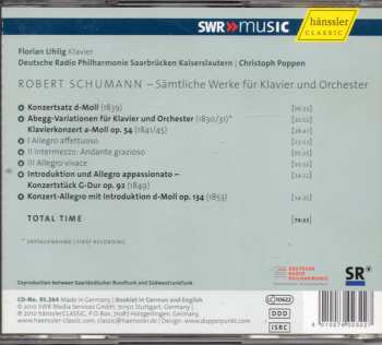 CD Robert Schumann: Sämtliche Werke Für Klavier Und Orchester  118912