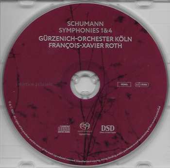 SACD Robert Schumann: Symphonies 1 & 4 600495