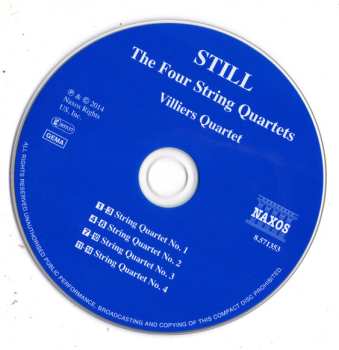 CD Villiers Quartet: The Four String Quartets 571821