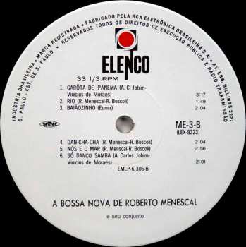 LP Roberto Menescal E Seu Conjunto: A Bossa Nova De Roberto Menescal E Seu Conjunto 619469