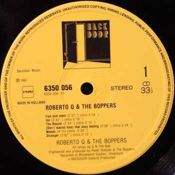 LP Roberto Q: Roberto Q & The Boppers 647211