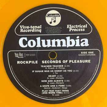 LP Rockpile: Seconds Of Pleasure CLR | LTD 607220