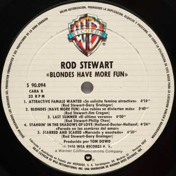 LP Rod Stewart: Blondes Have More Fun 543277