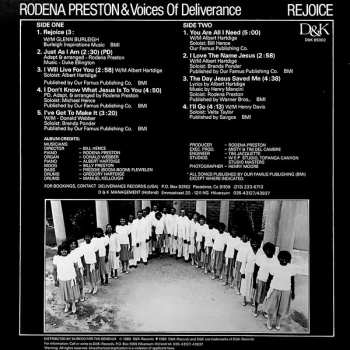 LP Rodena Preston & The Voices Of Deliverance: Rejoice 655980