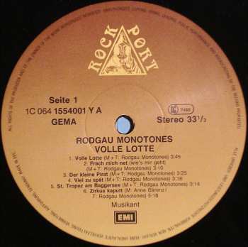 LP Rodgau Monotones: Volle Lotte! 651163