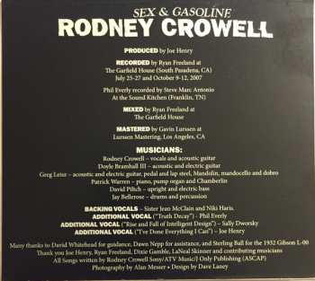 CD Rodney Crowell: Sex & Gasoline 322076