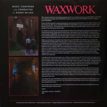 LP Roger Bellon: Waxwork Original Motion Picture Soundtrack CLR 607422