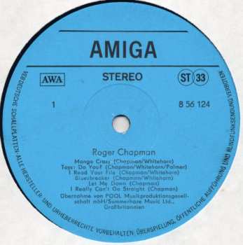 LP Roger Chapman: Roger Chapman 569768