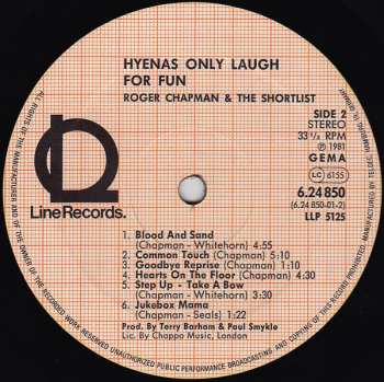 LP Roger Chapman: Hyenas Only Laugh For Fun 543567