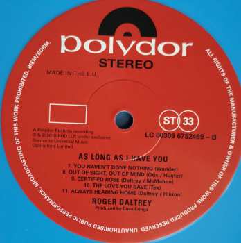 LP Roger Daltrey: As Long As I Have You LTD | CLR 66845