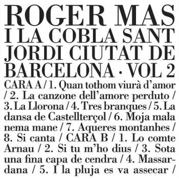 LP Roger Mas: I La Cobla De Sant Jordi Ciutat De Barcelona Vol 2 635144