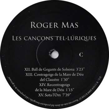 2LP Roger Mas: Les Cançons Tel·lúriques NUM 542526