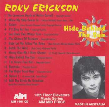 CD Roky Erickson: Hide Behind The Sun 647972