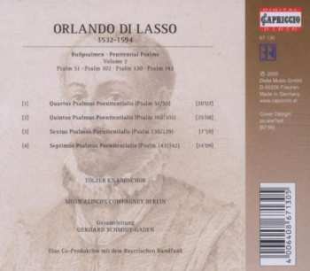 CD Roland de Lassus: Bußpsalmen / Penitential Psalms, Part 2 546679