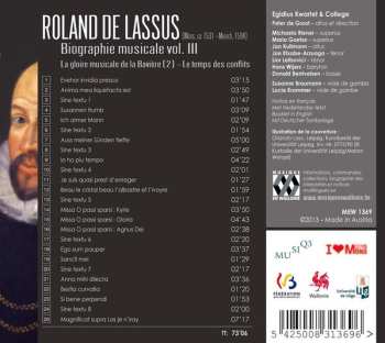 CD Roland de Lassus: Biographie Musicale, Vol. III 457952