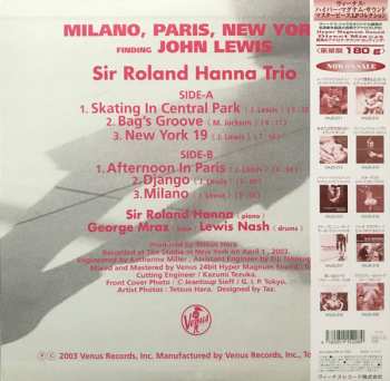 LP Roland Hanna Trio: Milano, Paris, New York LTD 599637