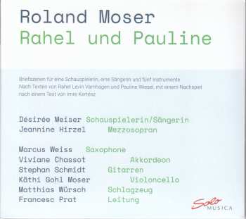 Album Roland Moser: Rahel Und Pauline