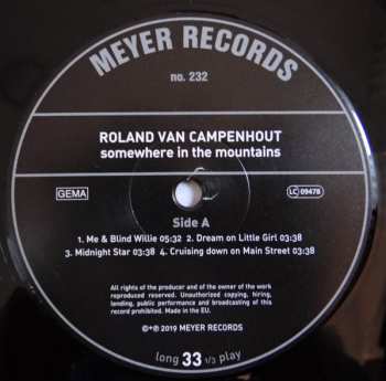 2LP/DVD Roland Van Campenhout: Somewhere In The Mountains 79193