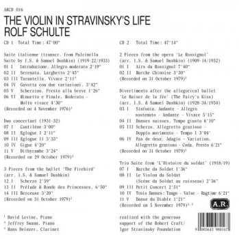 2CD Rolf Schulte: The Violin In Stravinsky's Life 574044