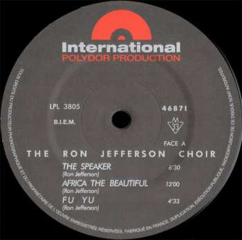 LP Ron Jefferson Choir: Ron Jefferson Choir LTD 525564