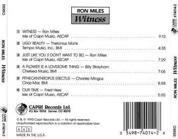 CD Ron Miles: Witness 639825