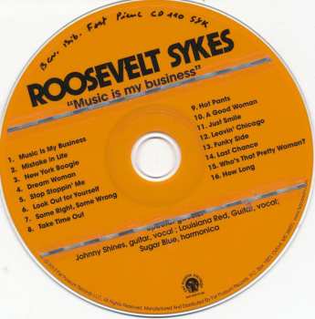 CD Roosevelt Sykes: Music Is My Business 629231