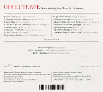 CD Rosa Dominguez: Odi Euterpe - Italian Monody From The Early 17th Century 555558