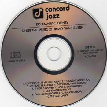 CD Rosemary Clooney: Rosemary Clooney Sings The Music Of Jimmy Van Heusen 553399