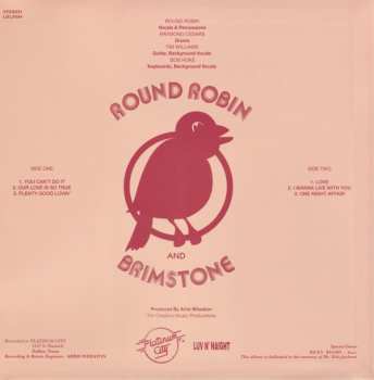 LP Round Robin And Brimstone: Round Robin And Brimstone LTD 592770