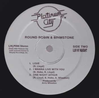 LP Round Robin And Brimstone: Round Robin And Brimstone LTD 592770