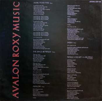 LP Roxy Music: Avalon 603333