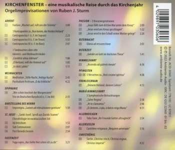 CD Ruben Sturm: Kirchenfenster - Eine Musikalische Reise Durch Das Kirchenjahr (Orgelimprovisationen Von Ruben J. Sturm) 587021