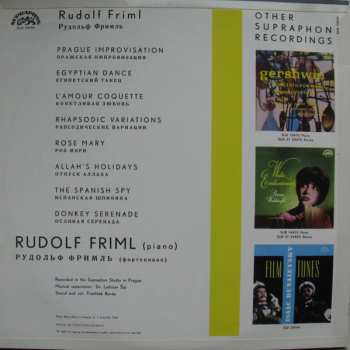 LP Rudolf Friml: Rudolf Friml Plays His Favourite Melodies 614836