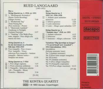 2CD Rued Langgaard: String Quartets 659653