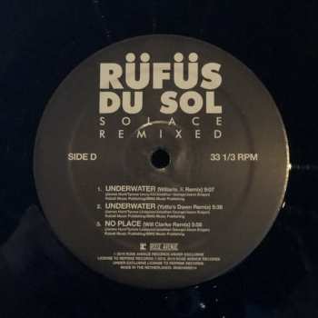 2LP Rüfüs: Solace Remixed LTD 80517