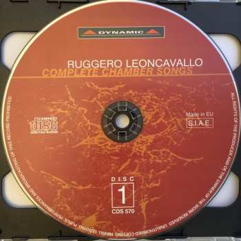 CD Ruggiero Leoncavallo: Leoncavallo - Complete Chamber Songs 454083