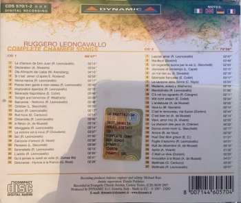 CD Ruggiero Leoncavallo: Leoncavallo - Complete Chamber Songs 454083